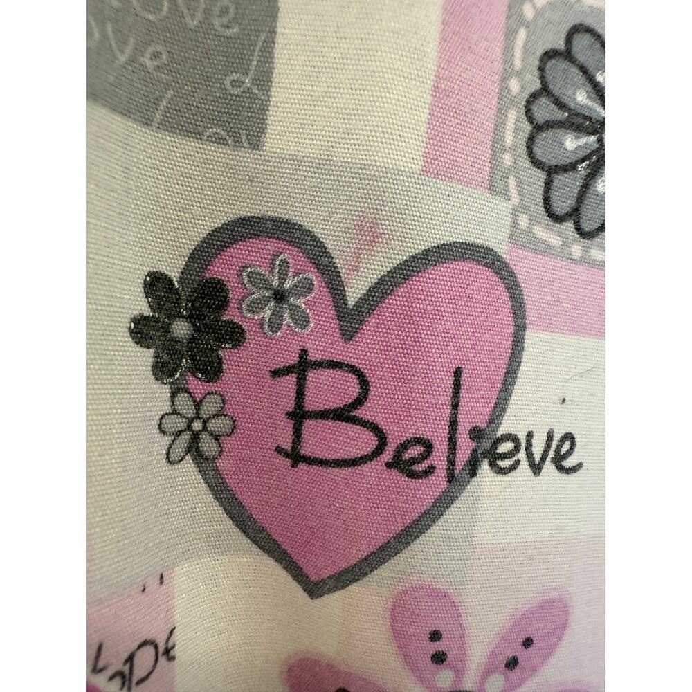 Scrub HQ 2 XL Scrub Top Cancer pinks short sleeve 28" pit to pit v-neck 3 pocket - Picture 4 of 10